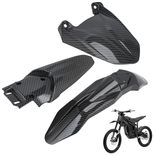 BIUGERCN - BIUGERCN Dirt Bike Fenders Motorbike Mudguards Talaria Mud Guards Front Rear Mudguards for Talaria Sting MX3 MX4 Carbon Fiber Pattern Electric Dirt Bikes