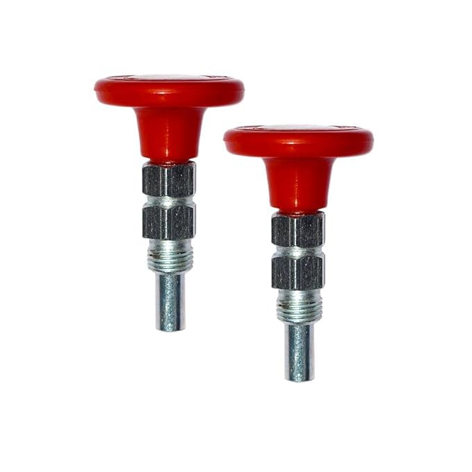 FSENTERPRISES Gym Machine Locking Spring Catcher- Round/1 inch Nob 10MM Red (2 Pcs)-picture-24