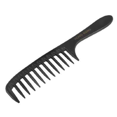Uxcell Wide Tooth Comb For Curly Hair, 7.8 Inches Hair Combs Care Products Diy Hairstyle Pet, Plastic Beard Comb Hair Styling Tool For For Women Men, 1 Pcs Black #TOP19