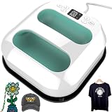 Heißpressmaschine, Transfermaschine, T-Shirt-Druckmaschine mit Timer und Schnellheizung, Plotter-Pressmaschine für Hosen, Mützen, Taschen, DIY Perler Bead