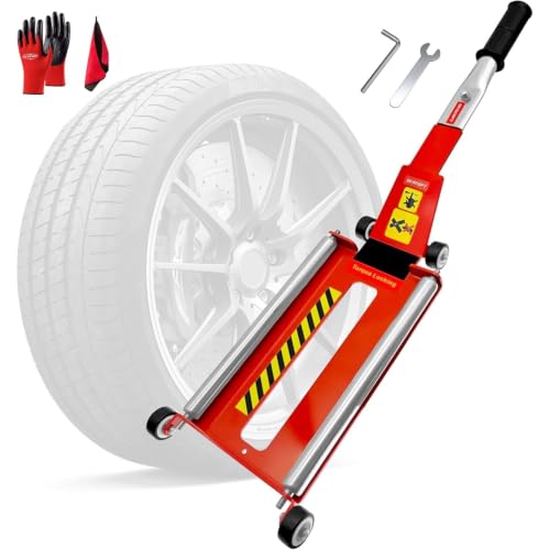 Safety Recall A212335471 Mispositioned Emergency Jack May Not Support Vehicle - 2020-2022 Buick Encore GX & 2021-2022 Chevrolet Trailblazer 7 DESEQPT Upgraded Portable Effortless Tire Jack Tool with Roller Plate