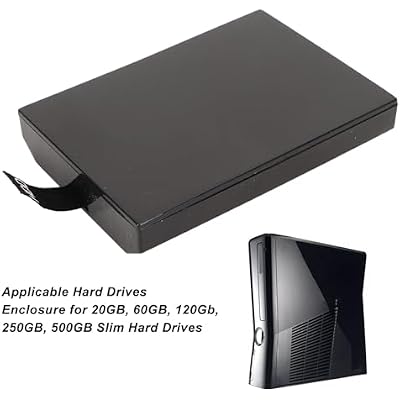 2Pcs Console Internal Hard Drive Enclosure for 360 Slim Replacement HDD Case Shell