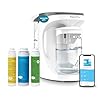 AquaTru Carafe Smart Alkaline | Countertop Water Purifier for PFAS and Other Contaminants with Exclusive 4-Stage Ultra Reverse Osmosis Technology (No Plumbing or Installation Required) | BPA Free