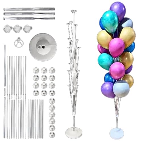 kit2 Suporte Balão Base Bexiga 1,68m Armação Decoração Festa