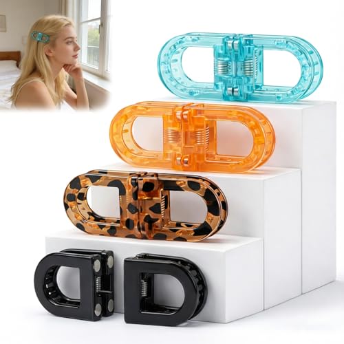 4 Pack Magnetic Hair Clips, Magnetic Hair Bow Clips for Women, Decorative No-Slip Magnet Hair Accessories for Easy Half-Up Styles, Lightweight Fashion Hair Clips for Everyday, Work & Special Occasions
