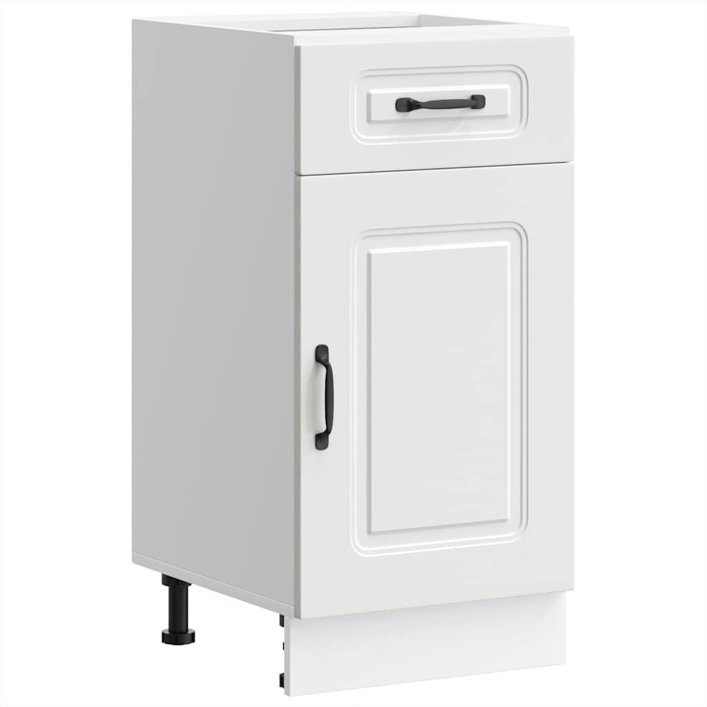 vidaXL Base da Cucina Kalmar Bianco in Legno Multistrato, Mobile Base lavello, Mobile Cucina Base con cassetto, Mobile Base lavello