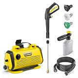Kärcher K 3 Horizontal Foam Cannon 1700 PSI Portable Electric Pressure Washer with Foam Cannon for Enhanced Detergent Application