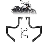 Kinglemc Engine Guard Highway Crash Bar for Kawasaki Vulcan 900 VN900 Classic Custom 2006-2019(Black)