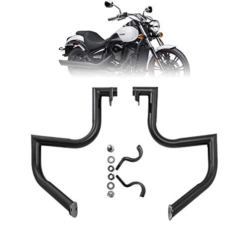Kinglemc Engine Guard Highway Crash Bar for Kawasaki Vulcan 900 VN900 Classic Custom 2006-2019(Black)