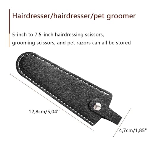 Ryaupy 3 Stück PU Leder Friseurwerkzeugtasche Professioneller Friseurscherenbeutel Holster Tragbare Friseursalon Werkzeugtasche Holster Organizer Friseurwerkzeuge Salon-Haarscherentasche, 3 Farben