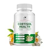 MABEFY Cortisol Supplements for Women/Men - 10 in 1 Cortisol Manager Reducer Lower Detox Balance with Magnesium, Ashwagandha, L-Theanine for Stress Sleep Calm Mood Support - 120 Capsules for 60 Days