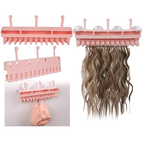 KDO Hair Extension Holder and Hanger – Professional Hair Styling Tool and Extension Caddy for Washing, Coloring and Blow-Drying of Weft, Clip-In, Tape-In and Halo Extensions Cover