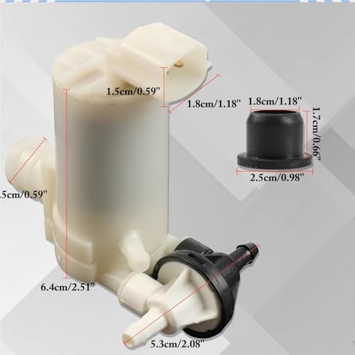 Pièces rechange lave-glace mécanique de pompe triple sortie pour châssis Mazda 2 2007-2014 - 6
