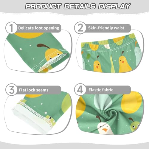 Bolaz Toddler Girls Leggings Printed Yoga Pants Leggings Cartoon Pear for Kids3