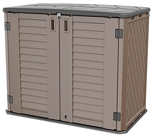 Mrosaa Horizontal Resin Storage Shed 34 cu ft