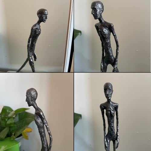 Miniatura 2 de Siunwdiy Escultura De Giacometti De Bronce,Giacometti Estatua De Bronce Esculturas Abstractas Moderno Escultura De Bronce Decoración Estatua De Hombre Que Camina