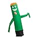 Spooktacular Creations Inflatable Costume Tube Dancer Wacky Waiving Arm Flailing Halloween Costume for Kids(Green)(Up to 4ft7'')