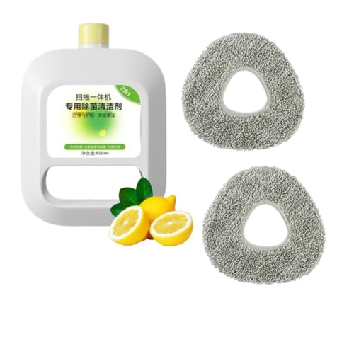 Limpiador multisuperficies de 930 ml compatible con el accesorio for aspiradora robótica Narwal Freo/Freo X Ultra, j1/j2/j3/j4 - Aroma a limón y albahaca - Solución for limpieza de suelos(1 pack(31.4