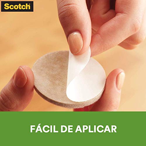 Feltro Sintético para Móveis Leves 3M Scotch Quadrado Branco Extra Grande - 4 unidades