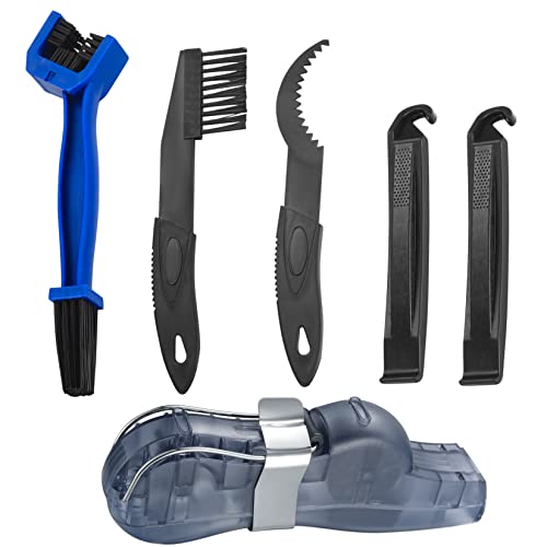 Outil Nettoyage Chaine Velo, Nettoyant de Chaîne de Vélo, Brosse de Nettoyage de Chaîne de Vélo de Moto, Ensemble de Nettoyeur de Chaine Velo pour Tous Types de Vélos