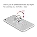 Mavis's Diary 2 Pcs Ring Stand Holder Transparent Cat Universal 360 Degree Rotating Phone Metal Buckle Tablet Finger Grip Kickstand for all Phones Tablets - Sliver & Rose Gold