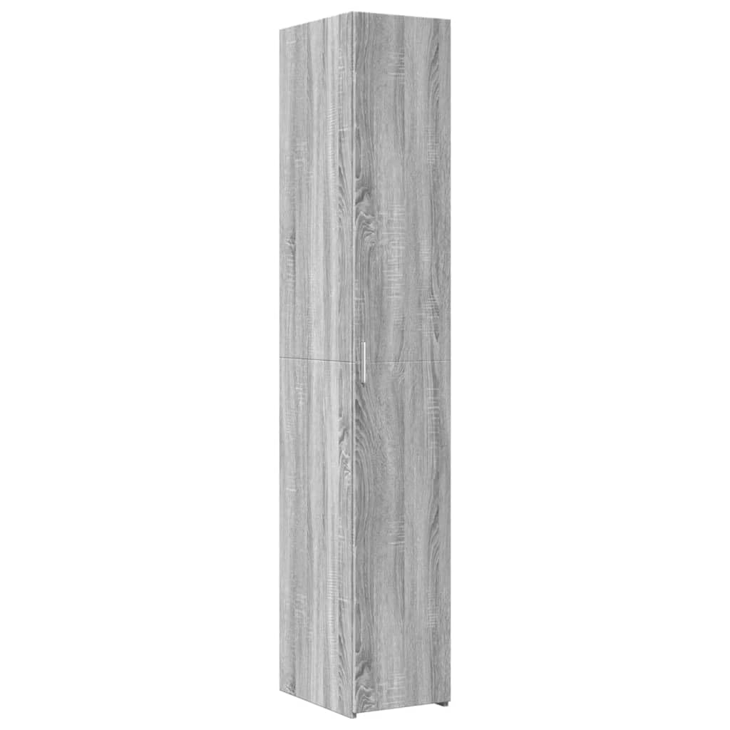 Homgoday Mobile Sottile Grigio Sonoma 30x42,5x225 cm in Truciolato, Decor da Mobili Armadio Mobili Ufficio, Mobiletto Portaoggetti Ripiani Salvaspazio Mobiletto Armadio di Stoccaggio Model3281264