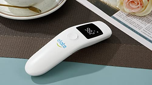 Elate No-Touch Forehead Thermometer | Non-Contact Touchless Digital Forehead Thermometer For Adults And Kids| Touchless Baby Thermometer | New Oct 2022 | White #TOP6