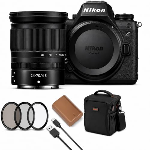 Nikon Z6III Mirrorless Camera with NIKKOR Z 24-70mm f/4 S Lens | Full-Frame Stills/Video Camera with 6K/60p Internal RAW Recording | + Filter Kit, Extra Battery, Bag, Nikon 1-Year Warranty