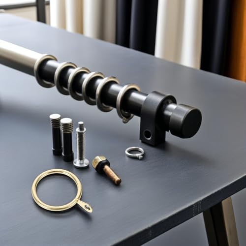 Anillas para cortinas de metal en ventanas y baños modernos pack de 30 7