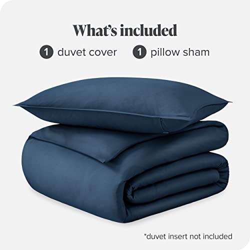 Bare Home 100% Organic Cotton Sateen Duvet Cover Set - Twin/Twin Xl Size - Smooth Sateen Weave - Warm & Luxurious - Twin/Twin Xl Duvet Cover (Twin/Twin Xl, Bering Sea) #TOP1
