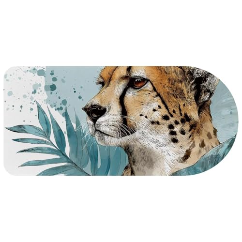 Tapis de souris grand format guépard résout les glissements de bureau