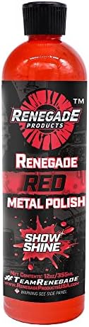 Renegade Products Red Liquid Metal Polish - Metal Polish & Car Scratch Removal, for Use on Chrome, Stainless Steel, & Aluminum, Cleaner & Polish for Cars, Trucks, Bikes