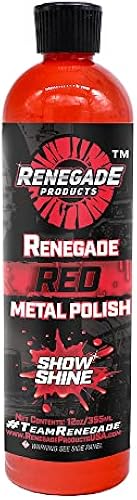 Renegade Products Red Liquid Metal Polish - Metal Polish & Car Scratch Removal, for Use on Chrome, Stainless Steel, & Aluminum, Cleaner & Polish for Cars, Trucks, Bikes