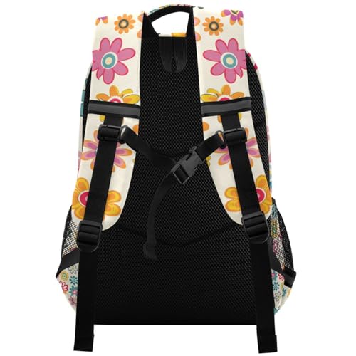 Flowers backpack for kids boys with chest clip book bags for youth mochilitas para ni?os2