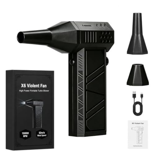 Mini Leaf Blower Cordless, Handheld Air Blower for Lawn, Yard, Golf Course