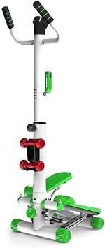 Home Fitness Stepper with Mute Handrail, LCD Monitor, Adjustable Armrest & Double Hydraulic Rod - Weight Loss Step Machine for Legs, Waist, HIPS, and Arms