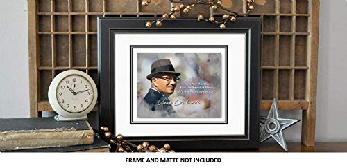 Legendary Vince Lombardi Get Up Inspirational Quote - 8 X 10 Unframed Print - Wall Art For Bedrooms, Offices, Living Rooms - Excellent Gift For Classrooms, Libraries, Football Players And Fans #TOP7