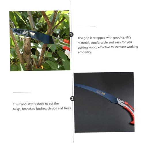 Herramientas de jardinería doméstica para corte de madera eficiente con mango curvo ifundom 8