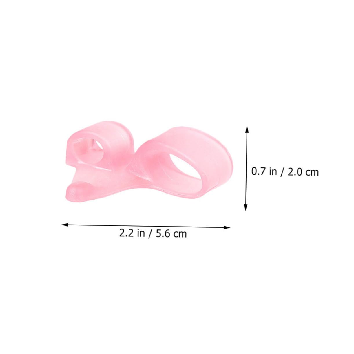 12pcs Toe Separators for Bunion Relief Double-hole Design Ergonomic Support for Crooked Toes Comfortable and Practical for Day and Night Wear Transparent and Pink Colors