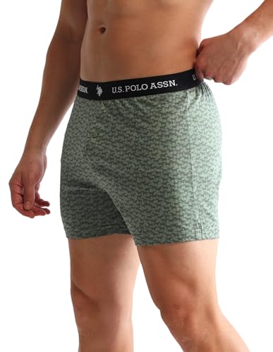 Image of U.S. Polo ASSN. Mens OEX09 Comfort Regular Fit Solid Boxers - Pack of 2