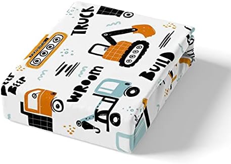 Kids Cartoon Excavator Bedding Set Boys Vehicles Truck Car Comforter Cover Child Cute Building Equipment Duvet Cover Toddler Funny Construction Transport Bedspread Cover Colorful Room Decor Queen Size 5 41oigfEQ89L. AC