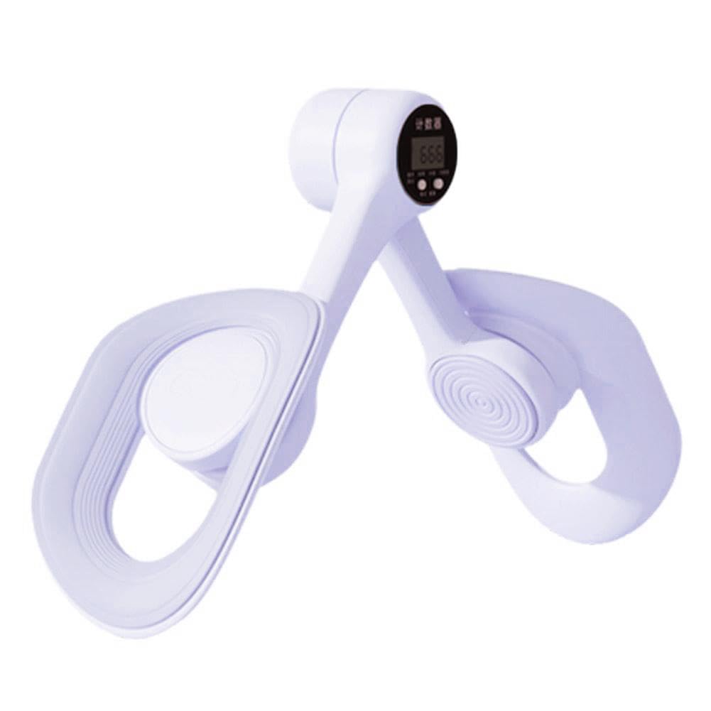 Thigh Trainer, Hip & Inner Thigh Exercise Equipment, Pelvic Floor Muscle Trainer, Automatic Counting, 360 Degree Rotation, Thigh Exercise Equipment for Home (count blue, 11.81*11.81inch)