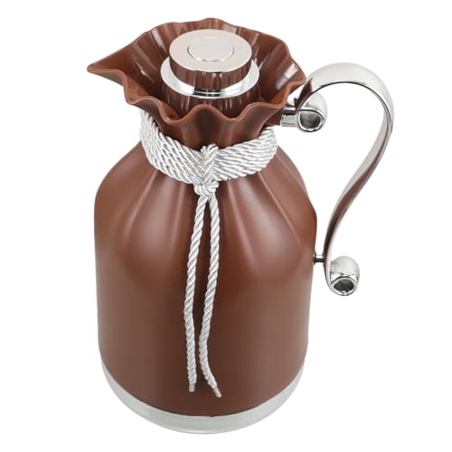 Ipetboom Thermal Teapot with Glass Interior for Hot Drinks for Family Office Travel Outdoor Picnics Temperature Control Pure Taste Preservation