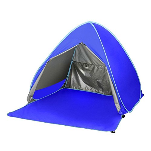 Eplze 2018 Nouveau Pop-up Automatique de la Famille des Tentes L'extérieur de la Cabine de Plage Portable Rapide de Pare-soleil UV 50+ (Bleu foncé)