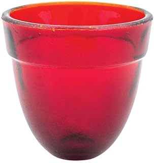 Replacement Votive Glass for Orthodox Vigil Oil Lamps - Works with Hanging or Standing Lamps - Home Altar or Church Use (6.5 x 6.5 cm / 2.6 x 2.6 in)