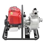 4-stroke gasoline-powered water transfer pump, 1-inch high-pressure irrigation water...