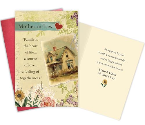 Gevinna Retro Mother-in-Law Mother's Day Card, Heartfelt Gift for Mother-in-Law on Mother's Day, Mother's Day Card from Daughter-in-Law or Son-in-Law