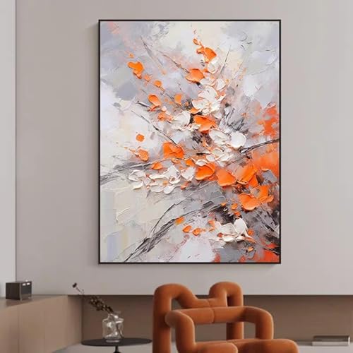 Toile art fleur pourpre pour sublimer un grand mur vide sans cadre