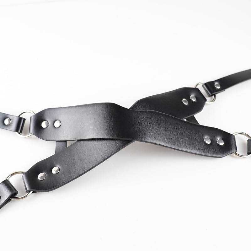 Half Face Mask Crossed Eye Mask Faux Leather BDSM Blindfold Sexy Erotic Sex Toy for Women Men Adults Couples Extreme Fetish Toys SM Sex Game Role Play
