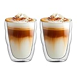 ダブルウォールグラス【350ml 2個セット】おしゃれ断熱保冷保温二重構造耐熱グラス結露しないコップ電子レンジ可オーブン可食洗器可冷凍庫可誕生日プレゼント結婚祝いギフト